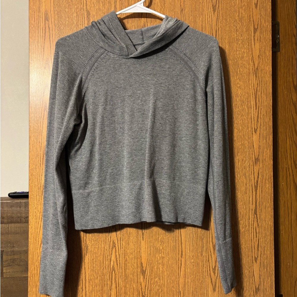 Fabletics Grey Crop Jacket